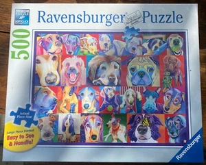 NEW! Ravensburger 16794 Hello DOggie- 500 PC Puzzles Large Format for Adults - Picture 1 of 2