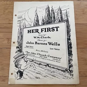 Vintage Noten - Her First - 1920 W.M. Clark & John Barnes Wells - Bild 1 von 9
