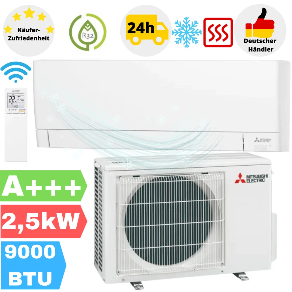 Mitsubishi Klimaanlage MSZ-AY25VGK 2,5 kW R32 Wandgerät Klimagerät 9000 BTU - Bild 1 von 4