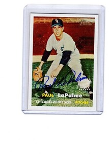 2006 TOPPS HERITAGE PAUL LAPALME REAL ONE AUTO CHICAGO WHITE SOX