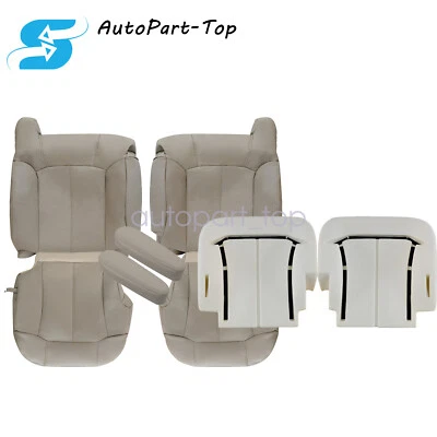 Fits 1999-2002 Chevrolet Suburban 1500 Front Seat Cover / Foam Cushion Light Tan - Image 1 of 4