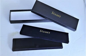 1 Caja de diseño de terciopelo azul pulsera vacía Stauer con caja externa - Imagen 1 de 5