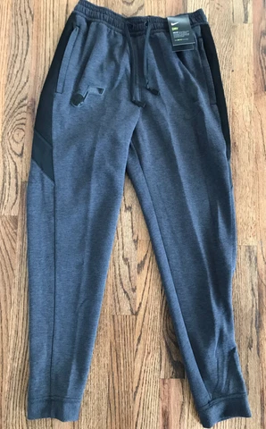 61 Nike Utah Jazz Dri-FIT Mens Showtime Grey Warm Up Basketball Pants SM - 2XL Cover