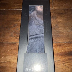 BARUTTI Krawatte & Tasche Schal, dunkelblau + Blumenmuster NEU UVP 130€ Designer - Bild 1 von 10