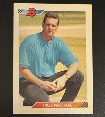 Troy Percival 1992 Bowman ROOKIE #290 - California Angels  - Image 1 of 2