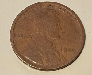 1920 Copper Lincoln Wheat Cent Circulated Rare - Picture 1 of 2