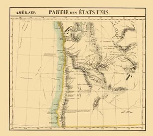 Historic Nautical Map - Washington Oregon Coast - Vandermaelen 1825 - 23 x 25.83 - Picture 1 of 20
