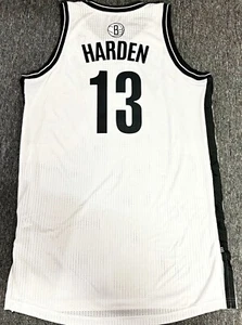 WH-MEN-NWT-2XL JAMES HARDEN 13 BROOKLYN NETS AUTHENTIC NBA PRO CUT ADIDAS JERSEY - Picture 1 of 7