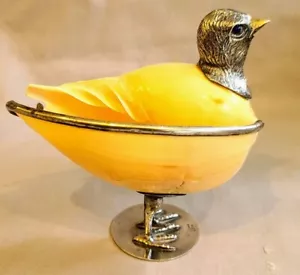 Seltene Gabriella Binazzi italienische versilberte Baby Küken Vogel Muschel Skulptur signiert - Bild 1 von 10