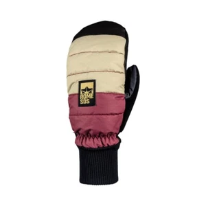 Rome Rustler Snowboard Mitts, Men's X-Large XL, Tan / Burgundy New - Picture 1 of 1