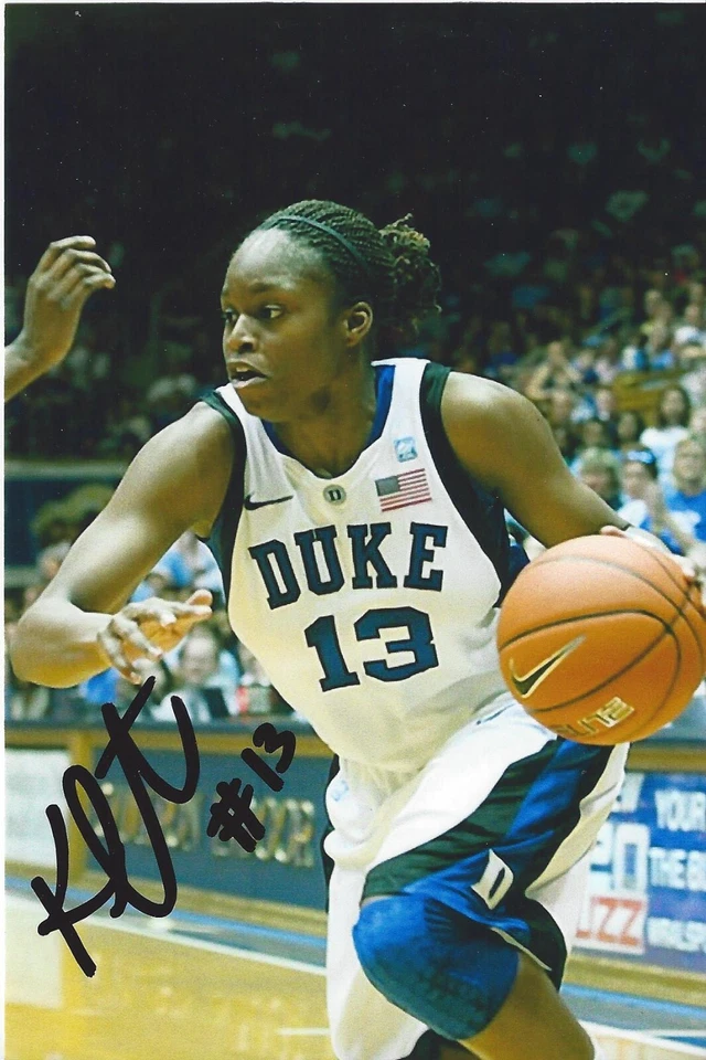 KARIMA CHRISTMAS Signed 8.5 x 11 Photo Signed REPRINT Basketball WNBA DUKE - Image 1 of 1