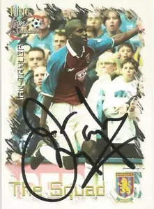 TARJETA DE INTERCAMBIO DE SELECCIÓN DE FANS IAN TAYLOR FIRMADA ASTON VILLA FUTERA + CERTIFICADO DE AUTENTICIDAD - Imagen 1 de 1