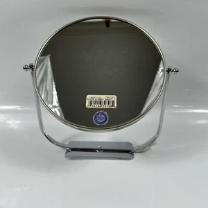 New Irving Rice Chrome Wall Mount Mirror 7.5" Dual Sided M398-C Germany 3X - Picture 1 of 4