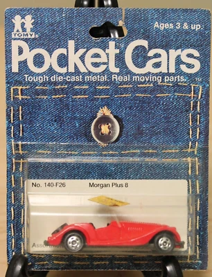 TOMY Tomica Pocket Cars Morgan Plus 8 1982 Vintage Toy Car 80's Die-Cast Metal - Image 1 of 4