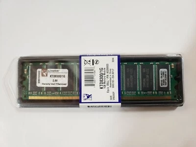 Kingston KTD8300/1G (DELL P/N A0288600) 1G DIMM (PC 3200) 184-Pin DDR SDRAM - Image 1 of 4