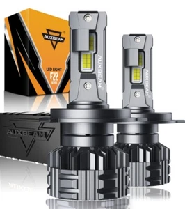 AUXBEAM H4 9003 Super White 24000LM Kit LED Headlight Bulbs High Low Beam 110W - Picture 1 of 12