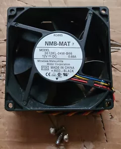 NMB-MAT PC Caja Ventilador de refrigeración 5 Pin 4 Wire w Tornillos 36112KL-04W-B66 - Imagen 1 de 2