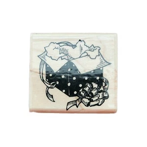 STAMPENDOUS OPEN GIFT C43 ~ WOOD MOUNTED RUBBER STAMP ~ GENTLY USED - Picture 1 of 2