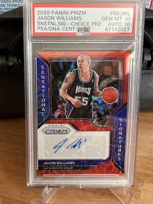 2020-21 Panini Choice Prizm Sensational Signatures Jason Williams Auto PSA 10/10 - Imagem 1 de 2
