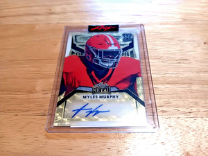 2023 Leaf Metal Draft auto Myles Murphy 1/1 Proof Serial # GOLD