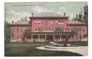 LAFAYTETTE INDIANA STATE SOLDIERS HOME CIRCA 1910 - Picture 1 of 2