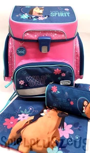 Scooli Spirit Pferd Schulranzen Set 4tlg EasyFit Mädchen Ranzen Pink Rucksack - Picture 1 of 6