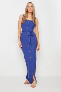 LTS Tall Women's Ribbed Button Through Maxi Dress - Picture 1 of 13