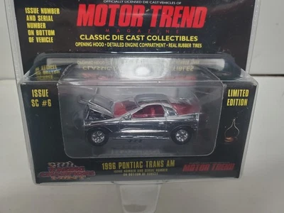 Racing Champions Mint Motor Trend 1996 Pontiac Trans Am Ram Air Chrome Chase - Image 1 of 3