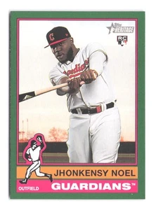 2025 Topps Heritage Jhonkensy Noel Dark Green RC 79 Rookie Card Guardians - Bild 1 von 2