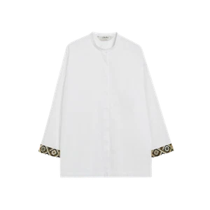 (W) S Max Mara Tenerife Cotton Oxford Shirt White - Picture 1 of 2