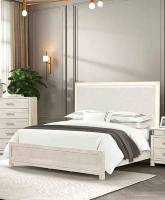 Juego de cama estilo transición oriental tamaño king 1 pieza acabado gris desgastado dormitorio Foto 1 de 4