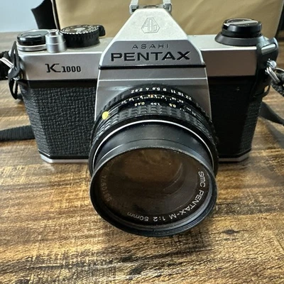 Cámara fotográfica PENTAX K1000 35 mm SLR con lente SMC 50 mm f/2  Foto 1 de 4