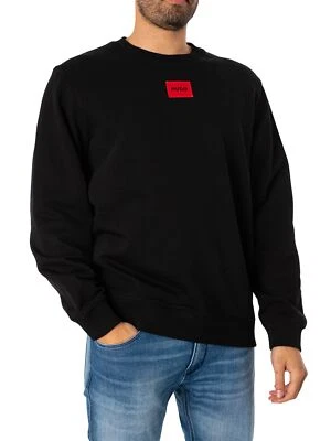HUGO Men's Diragol212 Sweatshirt, Black - Image 1 of 4