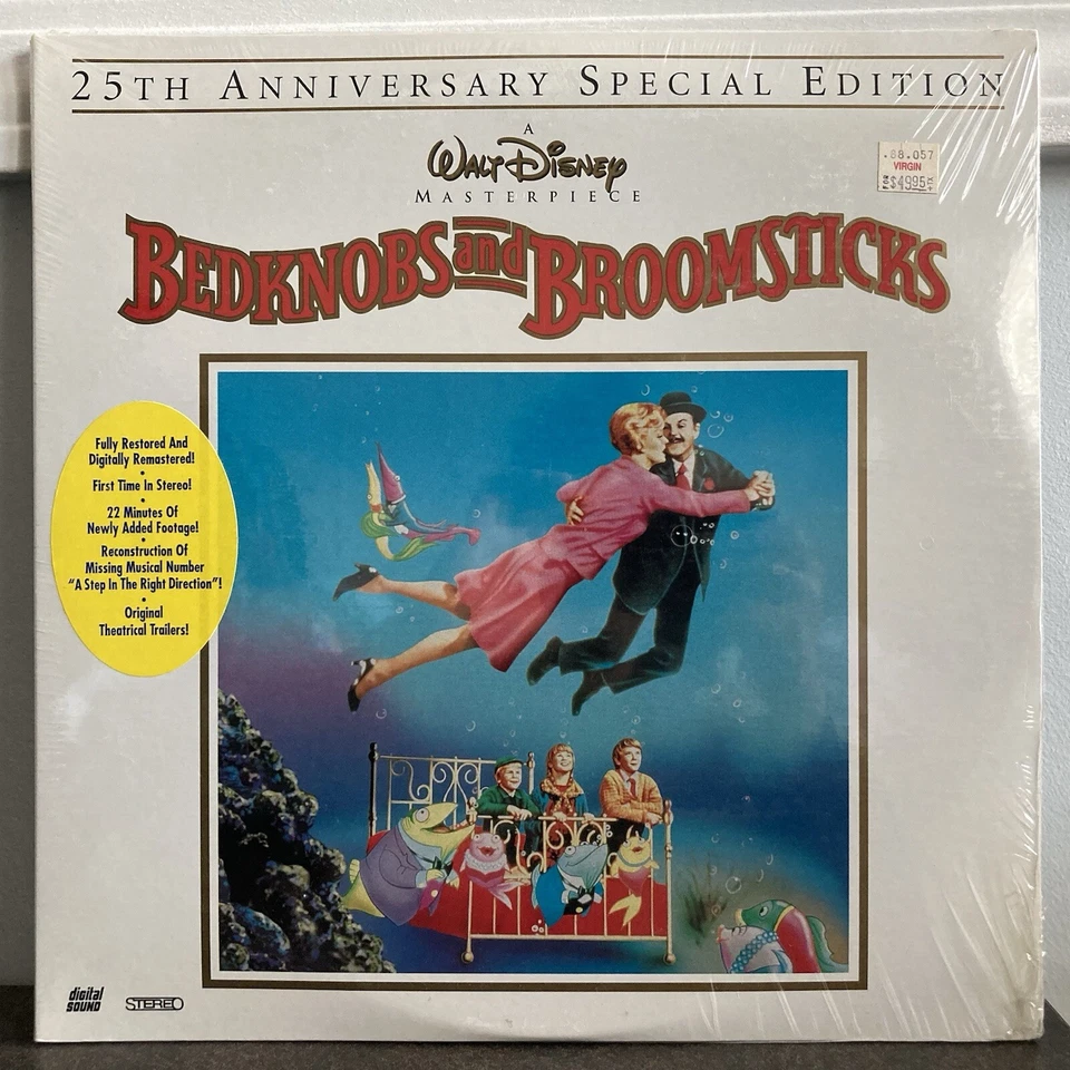 WALT DISNEY BEDKNOBS AND BROOMSTICKS 25TH ANNIVERSARY SPECIAL LASERDISC SEALED🆕 - Image 1 of 2