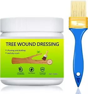 Tree Wound Pruning Sealer,500G Tree Wound Dressing with Brush, Bonsai Tree Pruni - Picture 1 of 12