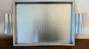 Vintage 1930s Art Deco Norman Bel Geddes Revere Chrome Cocktail Tray Chase Era - Picture 1 of 12