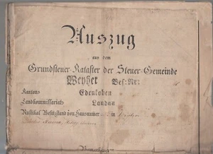 12 Dok. Cartas de compra catastra Weyher Edenkoben cartas ascendentes anfitrión Hayna alrededor de 1840 - Imagen 1 de 11