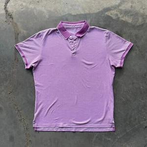 Bonobos Golf Poloshirt Herren XL rosa weiß gestreift Slim Fit Performance Shirt - Bild 1 von 7
