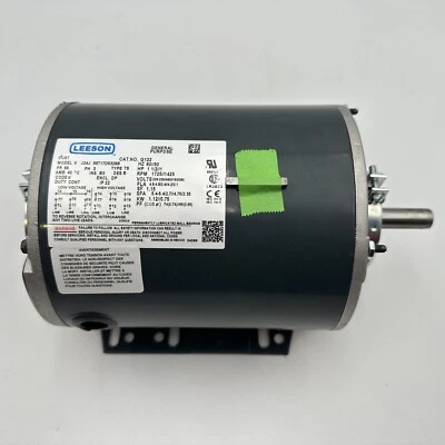 Leeson Electric Motor 1/2 HP 1725 RPM 3PH 208-230/460 Volt 56 Frame - C1131774 - Image 1 of 4