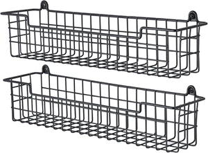 Spice Rack Organizer Wall Mount Organization Storage Shelf for Cabinet Door 2 - Picture 1 of 7