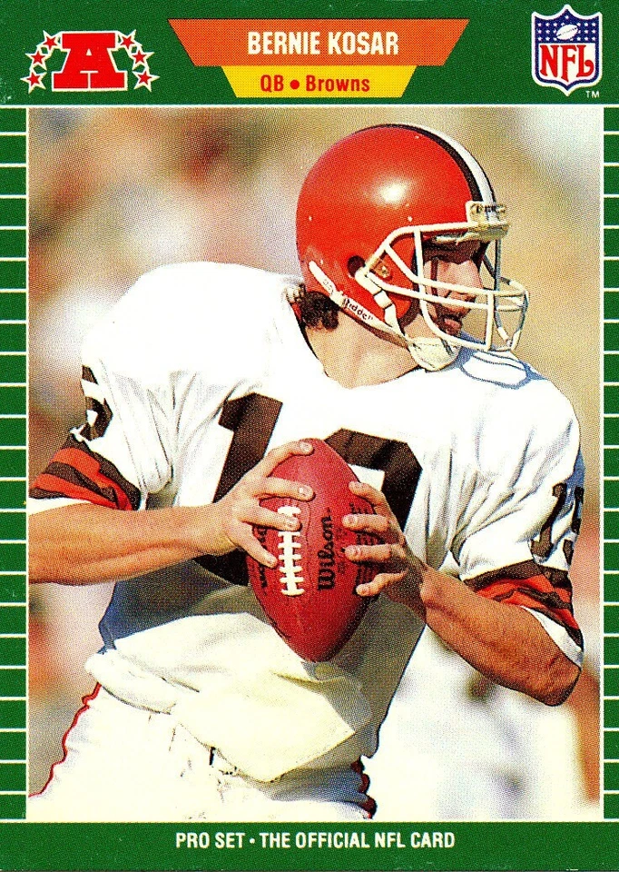 1989 PRO-SET Bernie Kosar BROWNS  Miami HURRICANES - Image 1 of 1