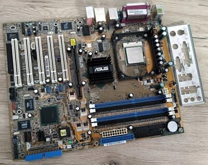 ASUS P4C800 Deluxe Rev:2.00A Intel 875P ICH5 Socket 478 Motherboard + P4 CPU - Picture 1 of 14