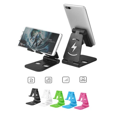 Universal Foldable Desktop Desk Stand Holder Mount For Cell Phone and Tablet Pad - Image 1 of 4