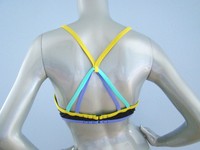 Victorias Secret Nwt Ink Blot Geo Light Push Up Padded The Fabulous Bikini Top