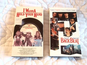 I WANNA HOLD YOUR HAND & BACKBEAT 2 VHS LOT THE BEATLES SHERYL LEE EDDIE DEEZEN - Picture 1 of 11