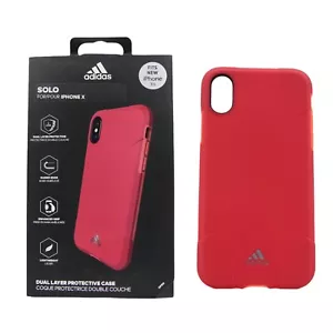 Custodia telefono Adidas iPhone Solo protezione doppio strato leggera per Apple X XS - Foto 1 di 11