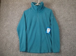 Columbia Women's XL6624 1/2 Zip Arctic Air Fleece Medium Aqua - Picture 1 of 12
