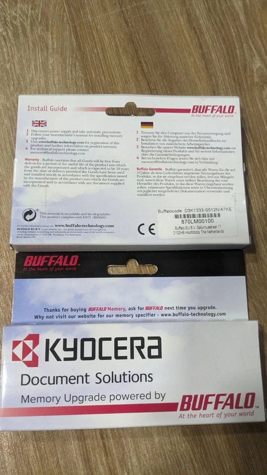 BUFFALO Printer 512MB Memory for Kyocera ECOSYS M5521cdn, M5521CDN/KL3 - Image 1 of 2