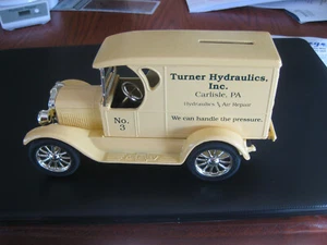 Turner Hydraulics 1923 Chevrolet Delivery Van Coin Bank - Picture 1 of 6