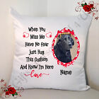 Personalised 18" Cushion - In Memory Of - Dog Name & Photo - Design 4